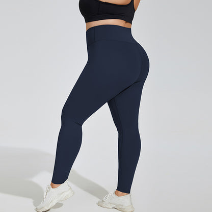 Plus Size Yoga Pants – Nude Feel, Breathable & High-Waist Sports Leggings