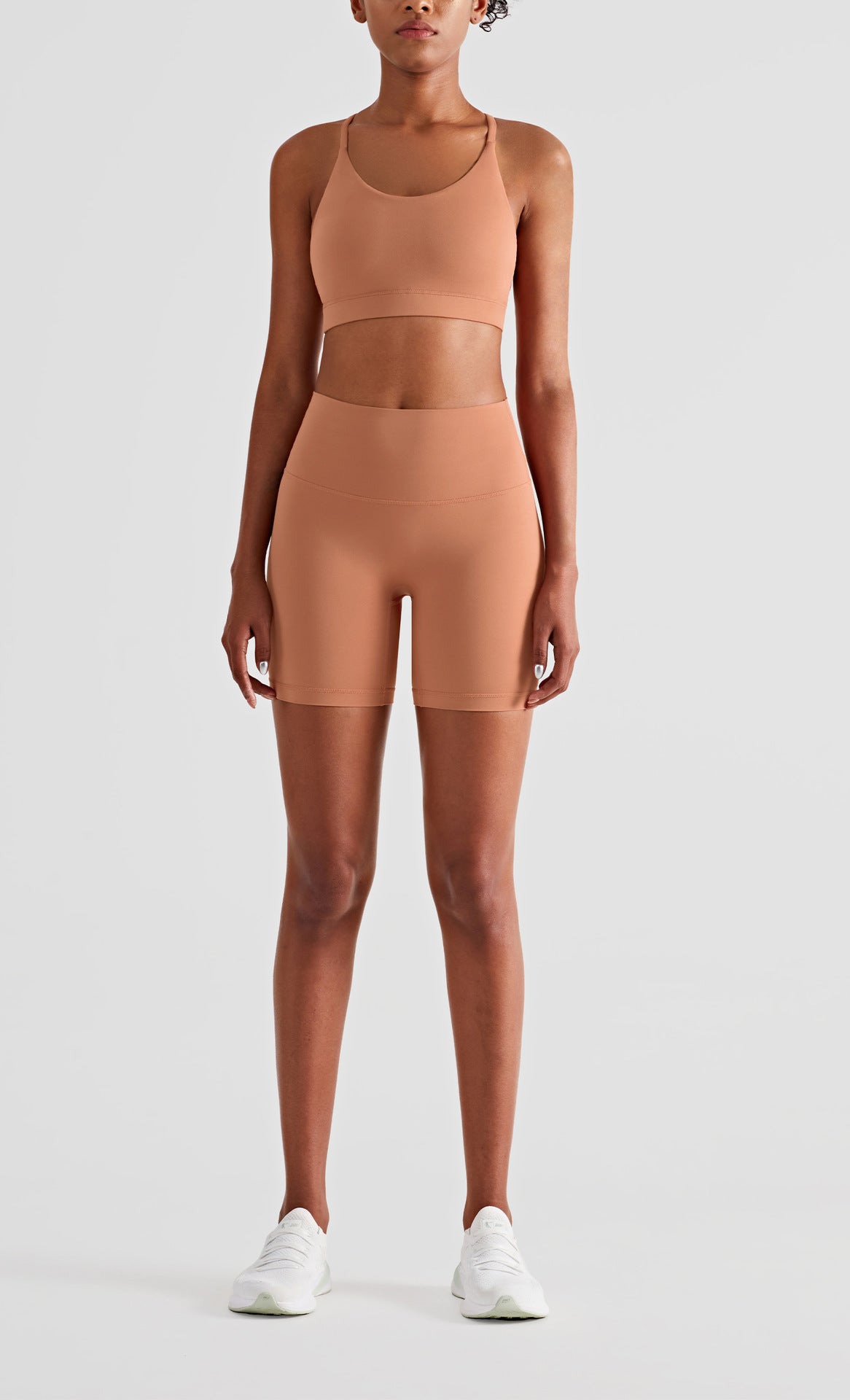 Slim Three-Point Hip Lift Shorts – High-Waist Tummy Control Activewear