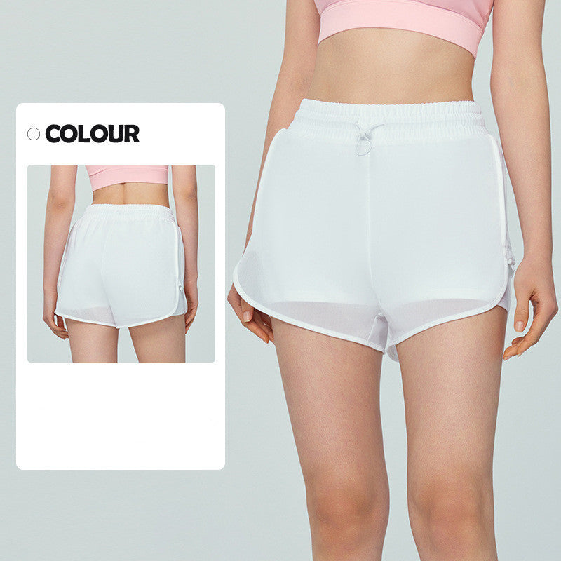 Ladies Safety Fitness Cycling Shorts – High-Waist Breathable Workout Shorts