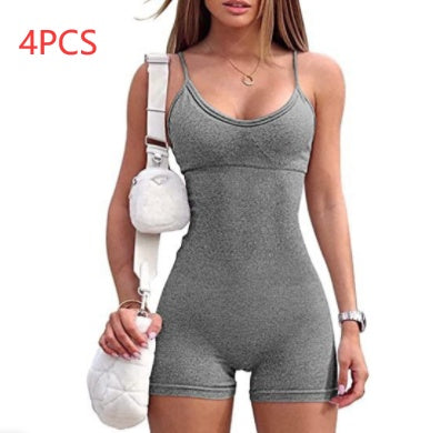 Spaghetti Strap Sports Jumpsuit
