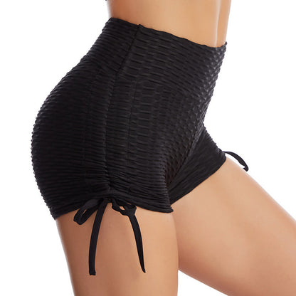 Women's Drawstring Butt-Lifting Shorts – High Waist Gym, Workout & Yoga Activewear