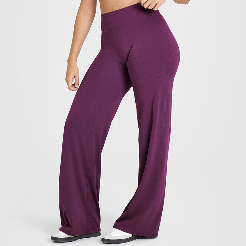 Yoga Pants Women's Thin High Waist Straight Pants