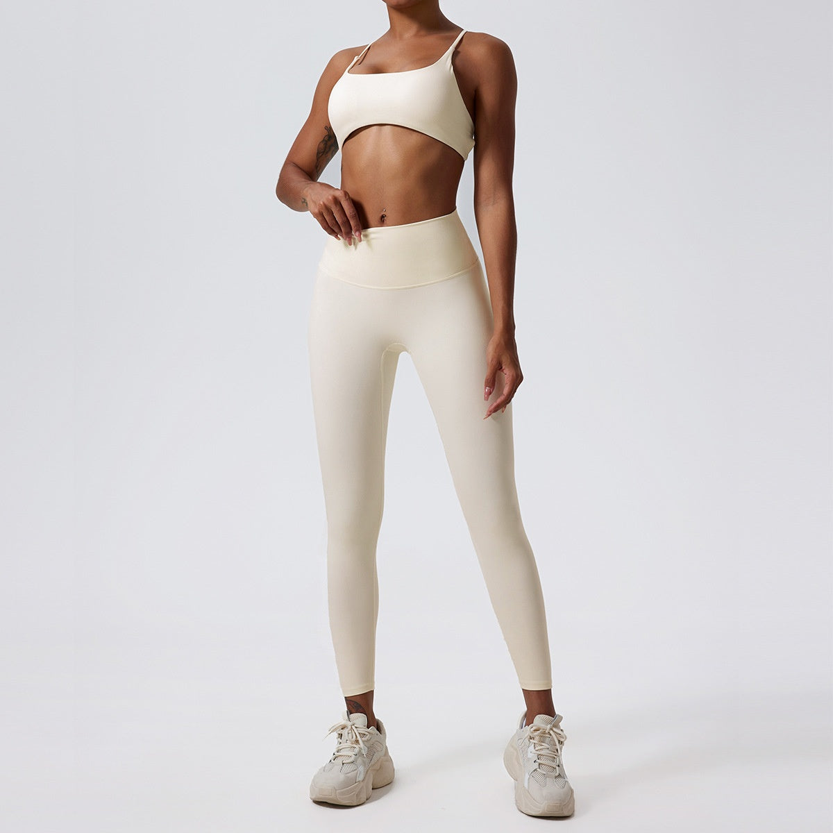 Nude Feel Yoga Suit Beauty Back Breathable Underwear Tight And Quick-drying