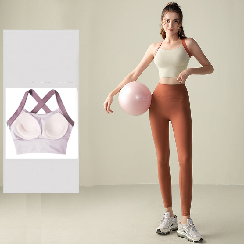 Fixed-Cup Sculpt Sports Bra & Pants Set