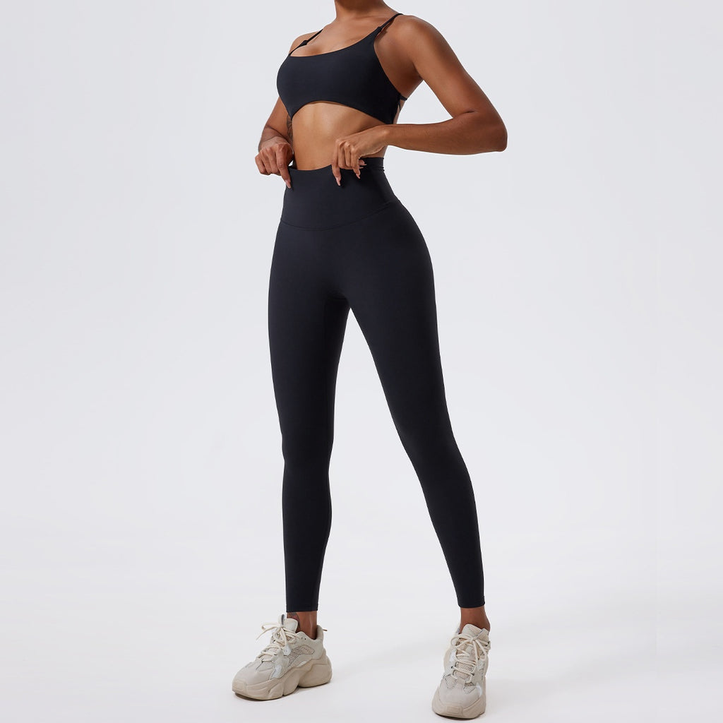 Nude Feel Yoga Suit Beauty Back Breathable Underwear Tight And Quick-drying