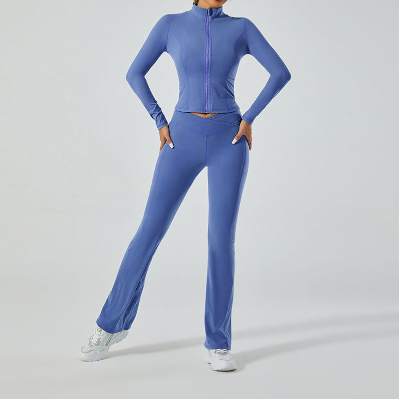 Brushed Beauty Back Exercise Tight Quick-drying Running Outfit