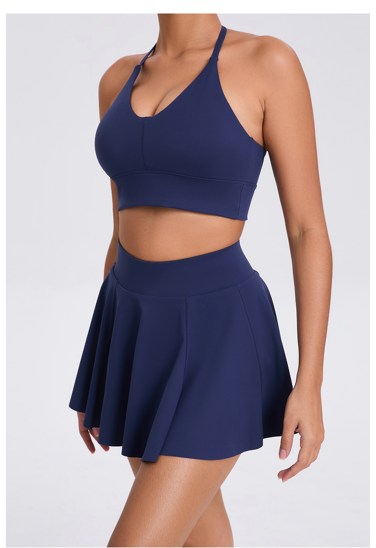Breathable Bra & Skirt Tennis Set