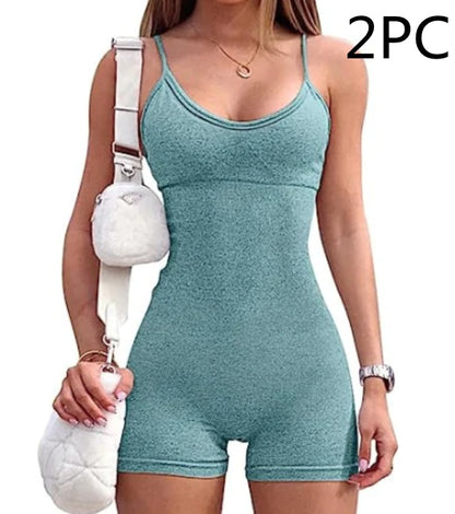 Spaghetti Strap Sports Jumpsuit
