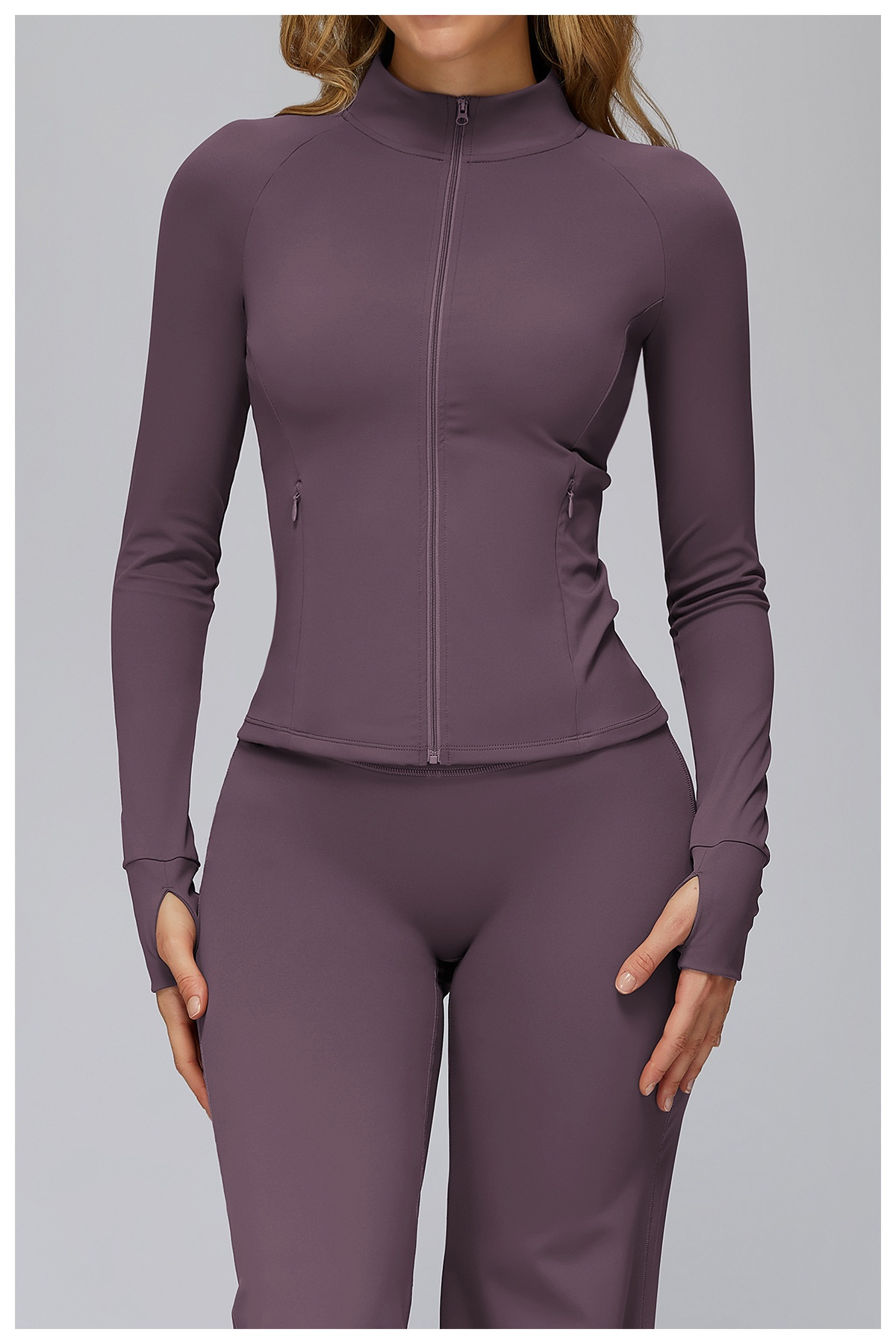 Brushed Zip Yoga Jacket