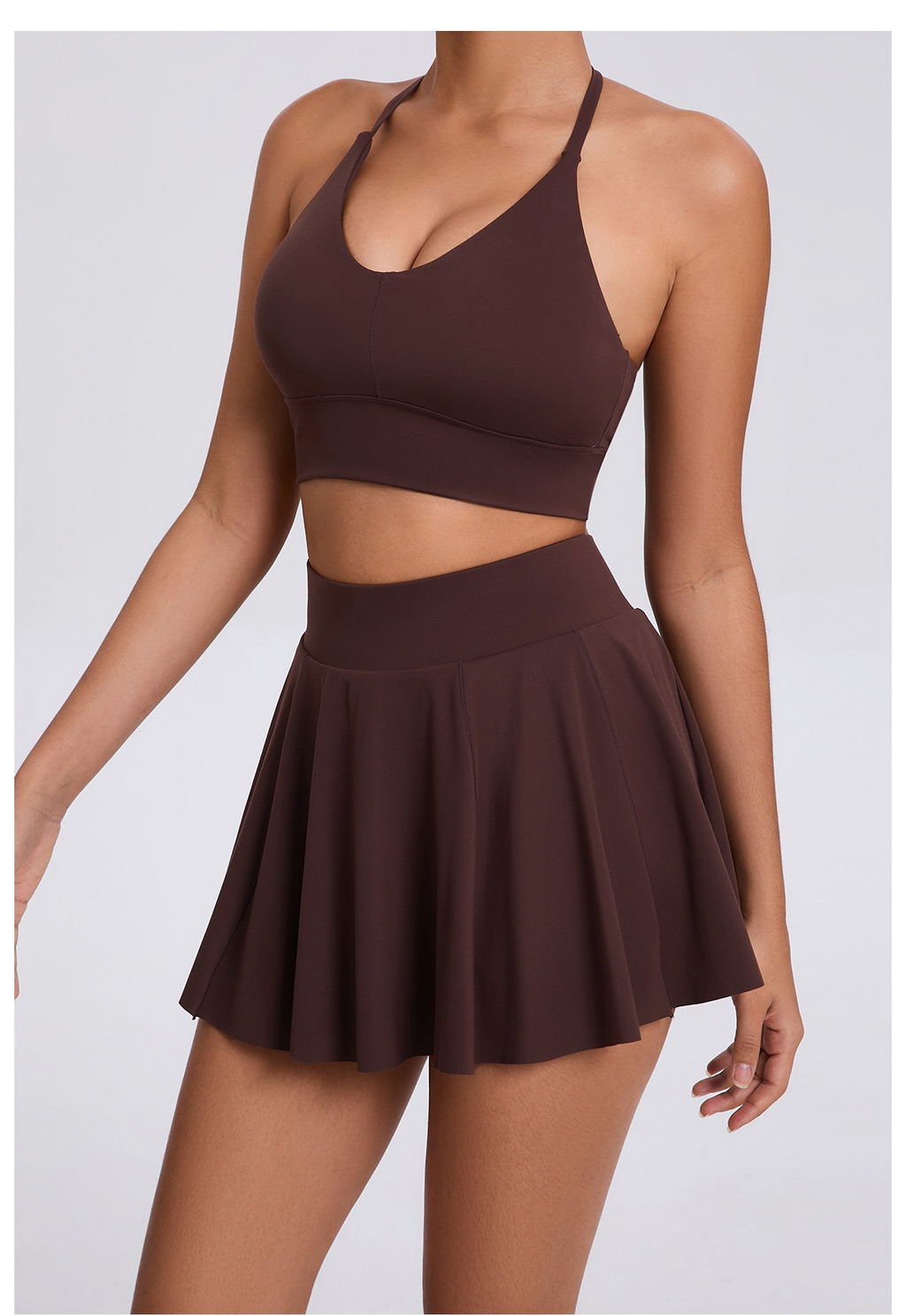 Breathable Bra & Skirt Tennis Set