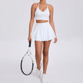 Breathable Bra & Skirt Tennis Set
