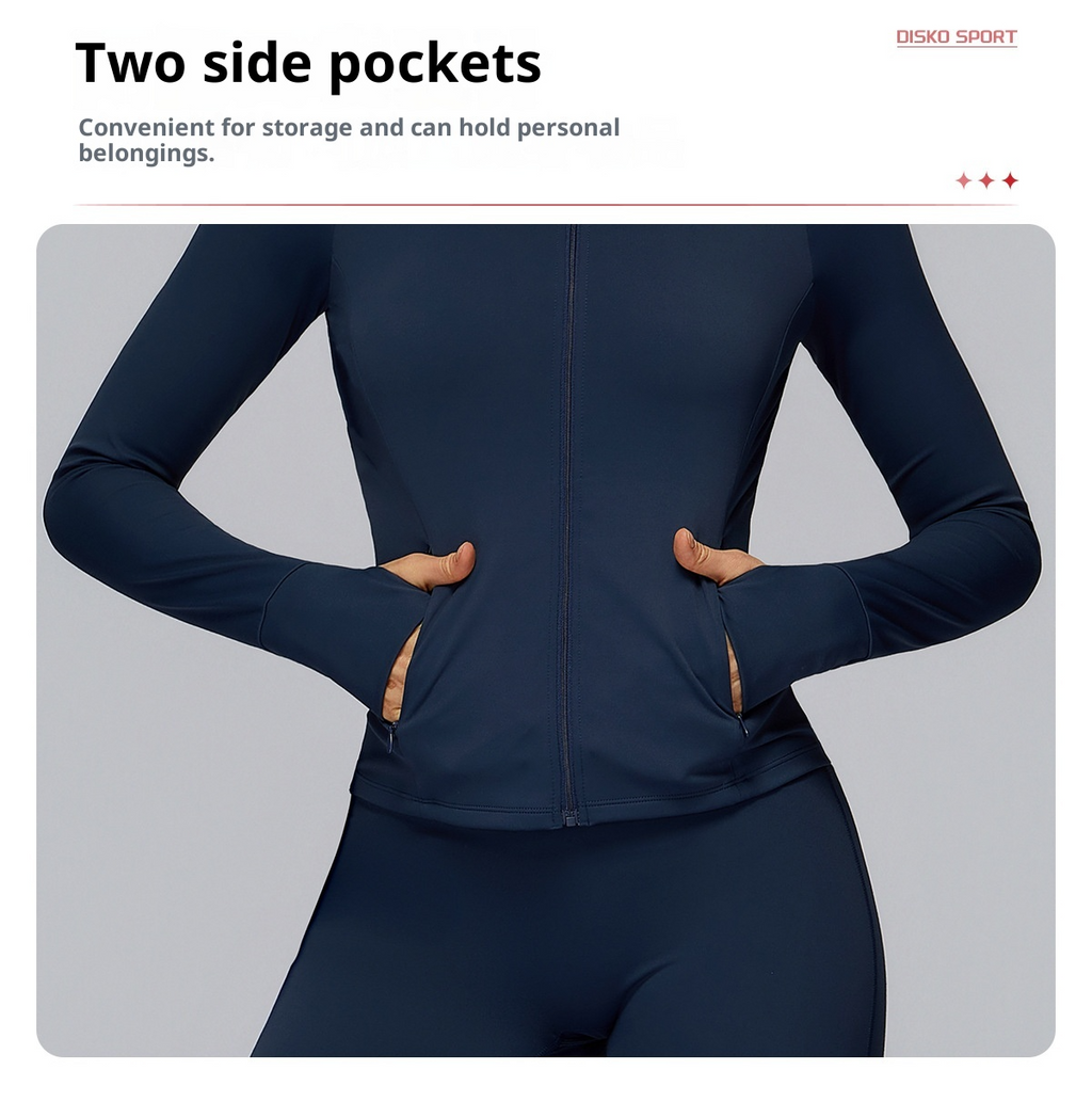 Brushed Zip Yoga Jacket