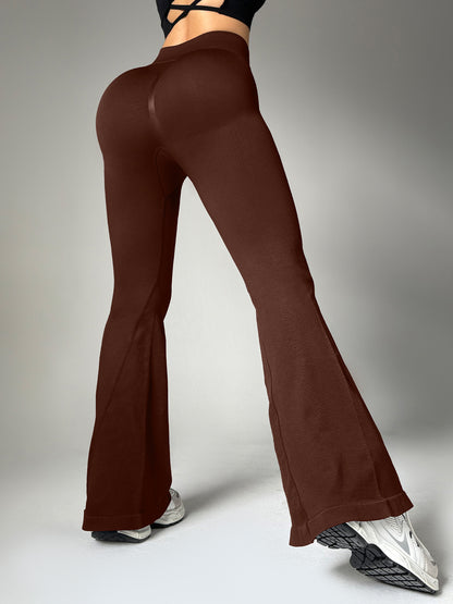 Women's High Waist Flared Yoga Pants – Hip Lifting & Casual Activewear