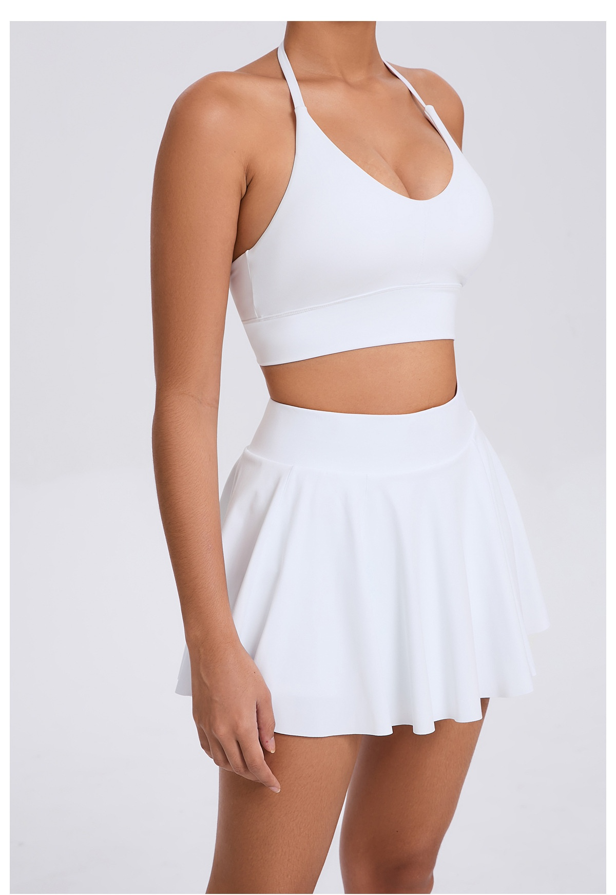 Breathable Bra & Skirt Tennis Set