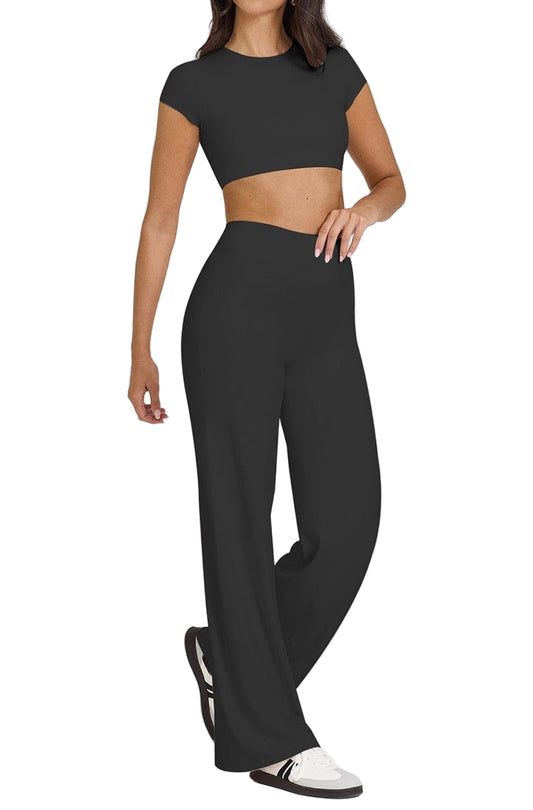 Women's High-Waist Straight Yoga Pants – Thin, Breathable & Comfortable Activewear