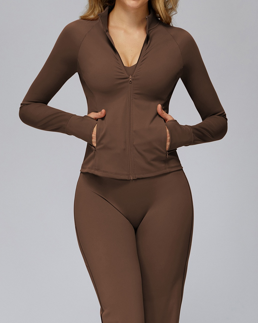 Brushed Zip Yoga Jacket