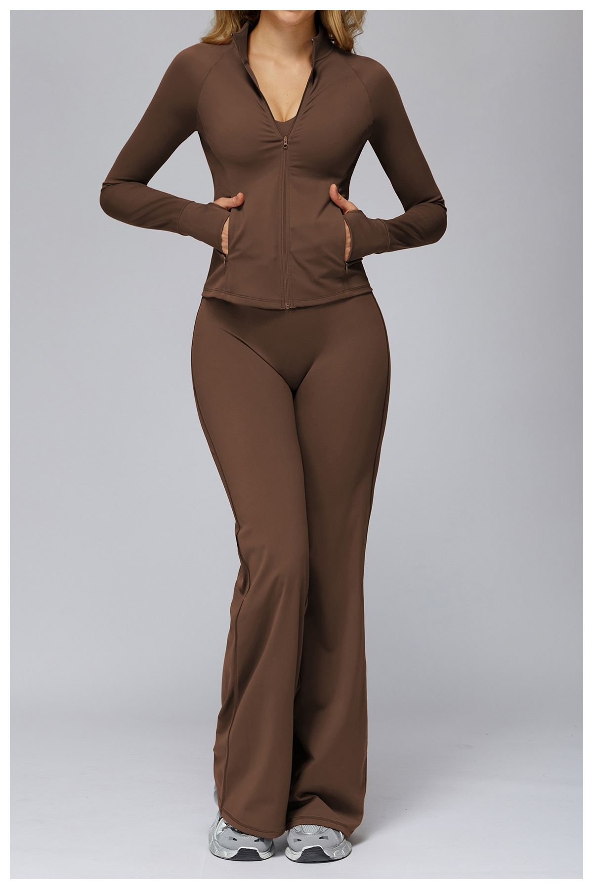 Brushed Zip Yoga Jacket