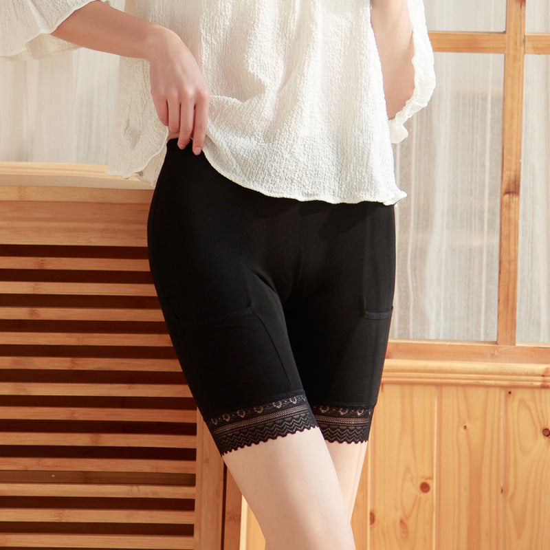 New Pocket Cropped Safety Shorts – Plus Size Women’s Summer Modal