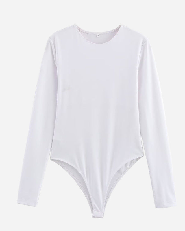 Women's Long-Sleeve Slim Bodysuit