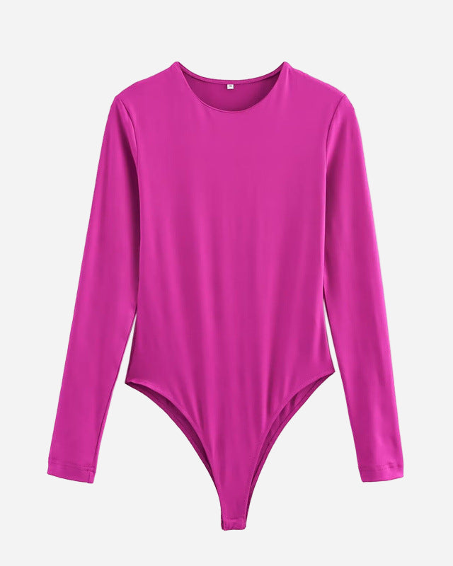 Women's Long-Sleeve Slim Bodysuit