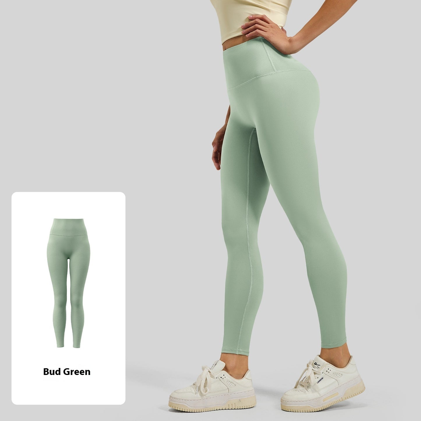 No Embarrassment Line Peach Hip Raise Yoga High Waist Belly Contracting Exercise Nude Feel Leggings