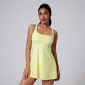 Anti-exposure Base Outdoor Running Fitness Two-piece Set Nude Feel Sports Dress