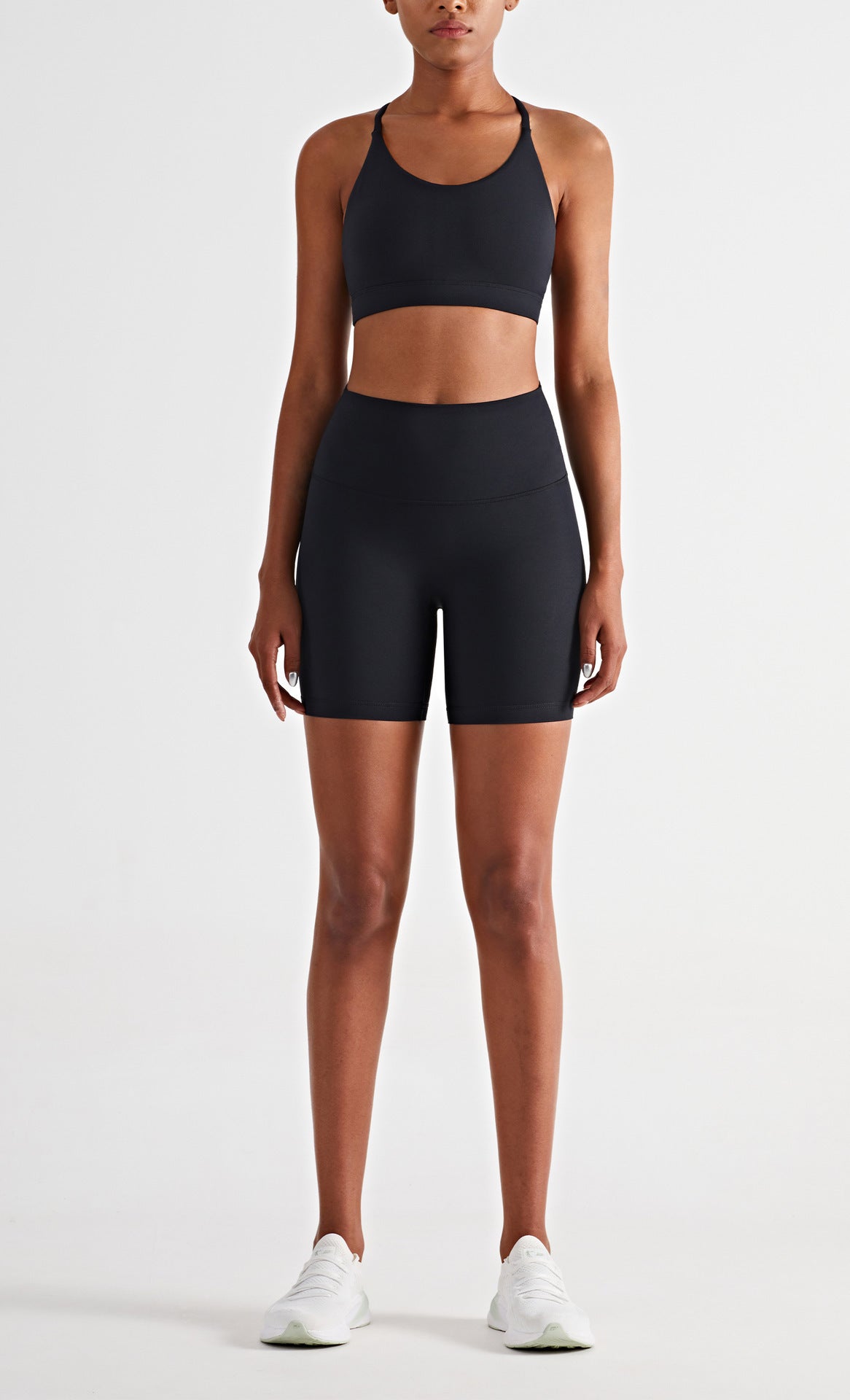 Slim Three-Point Hip Lift Shorts – High-Waist Tummy Control Activewear