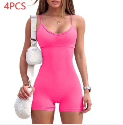 Spaghetti Strap Sports Jumpsuit