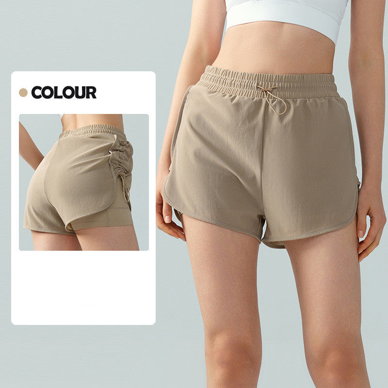 Ladies Safety Fitness Cycling Shorts – High-Waist Breathable Workout Shorts