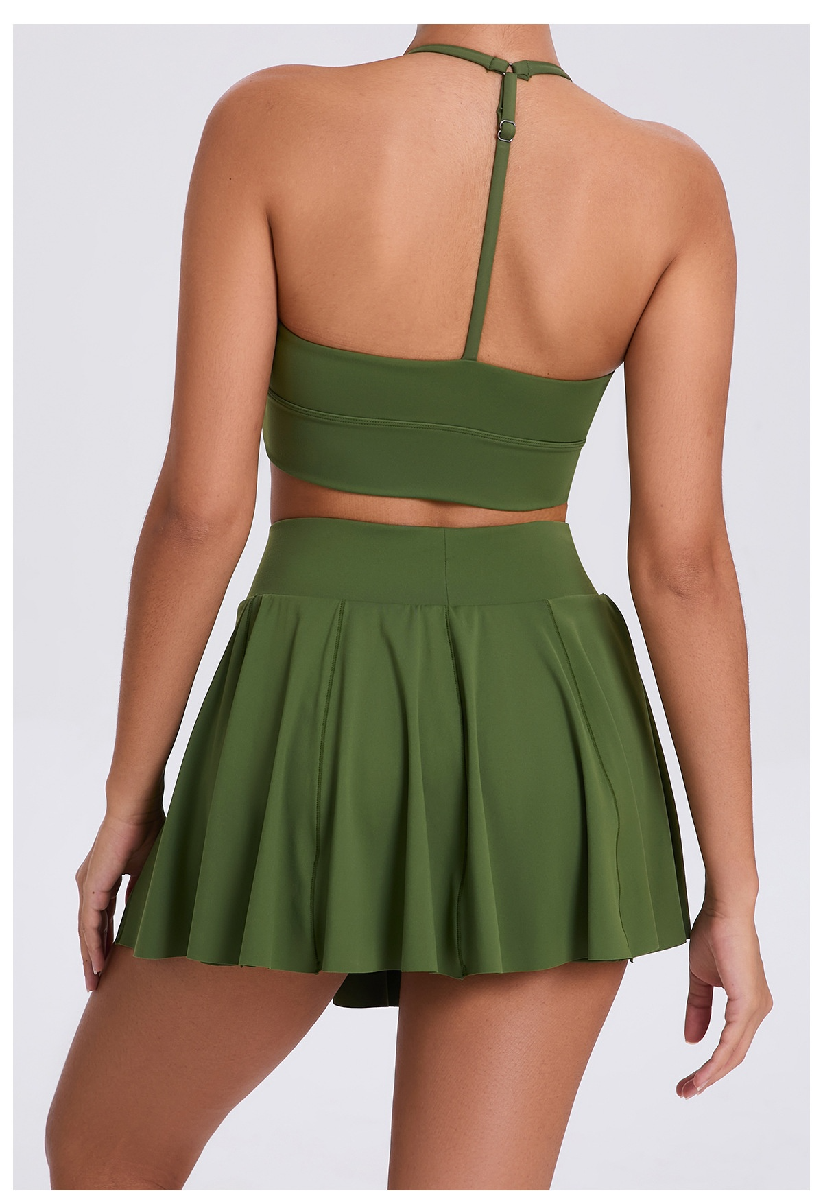 Breathable Bra & Skirt Tennis Set