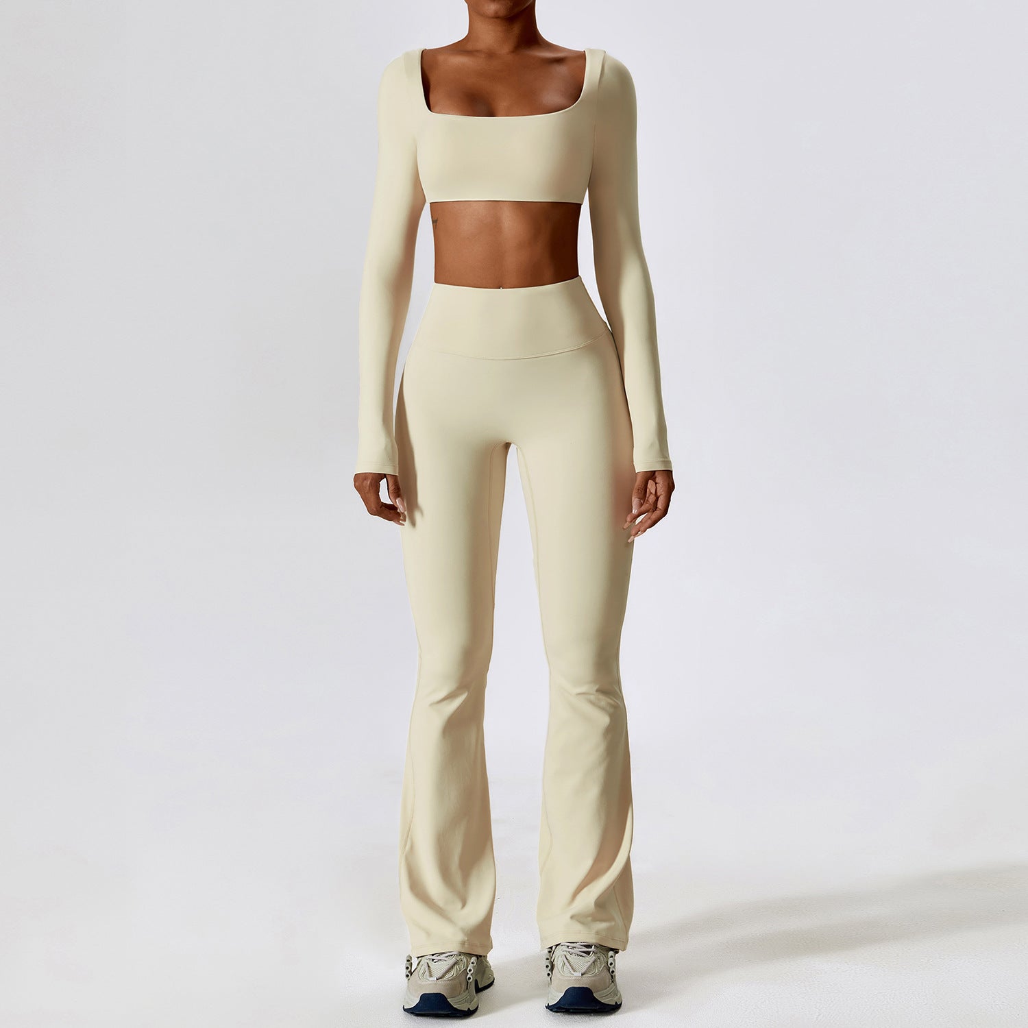 Fashion Nude Feel Yoga Suit