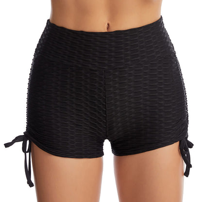 Women's Drawstring Butt-Lifting Shorts – High Waist Gym, Workout & Yoga Activewear