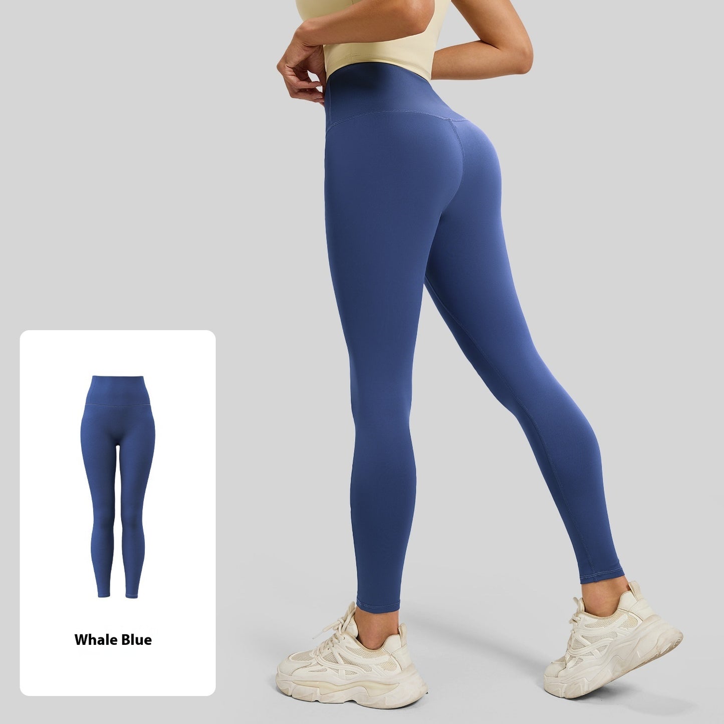 No Embarrassment Line Peach Hip Raise Yoga High Waist Belly Contracting Exercise Nude Feel Leggings