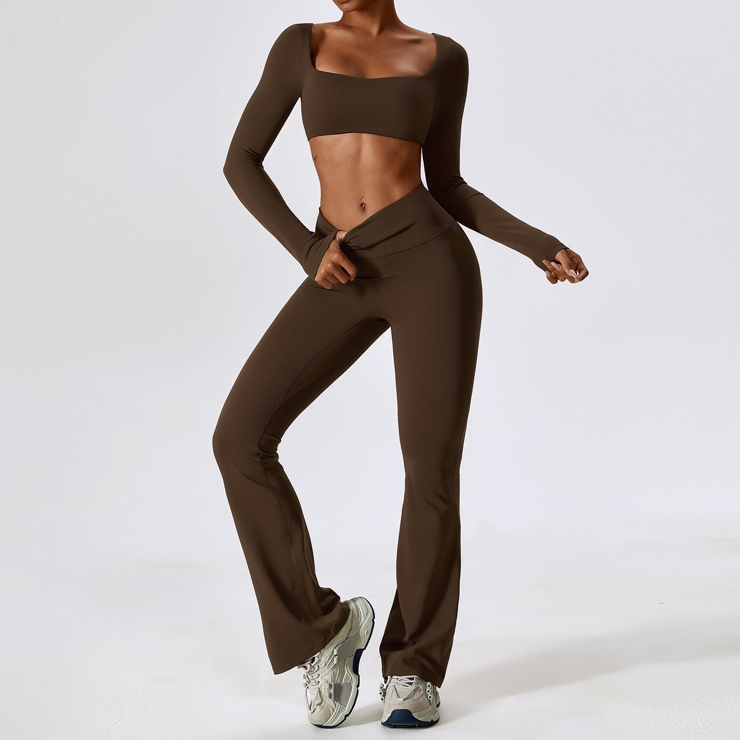 Fashion Nude Feel Yoga Suit