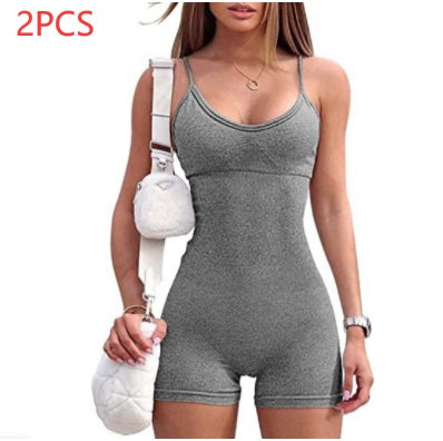 Spaghetti Strap Sports Jumpsuit