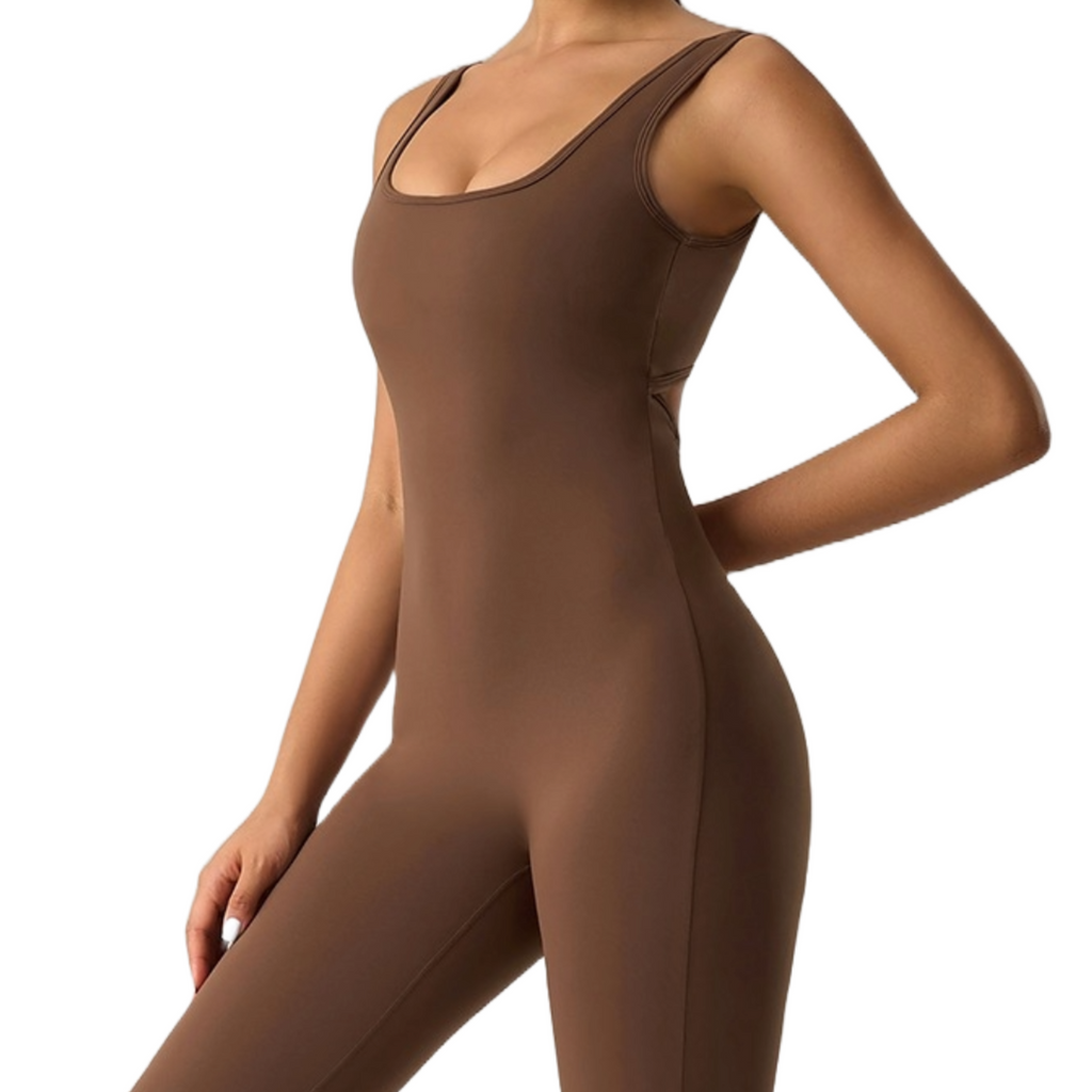 Women's Seamless Sleeveless Flare Jumpsuit