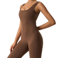 Women's Seamless Sleeveless Flare Jumpsuit